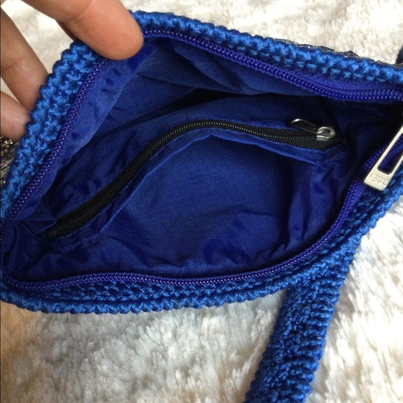 💎5xHP!💎Hand Beaded Crystal Flowers Crossbody Bag - Picture 3 of 9